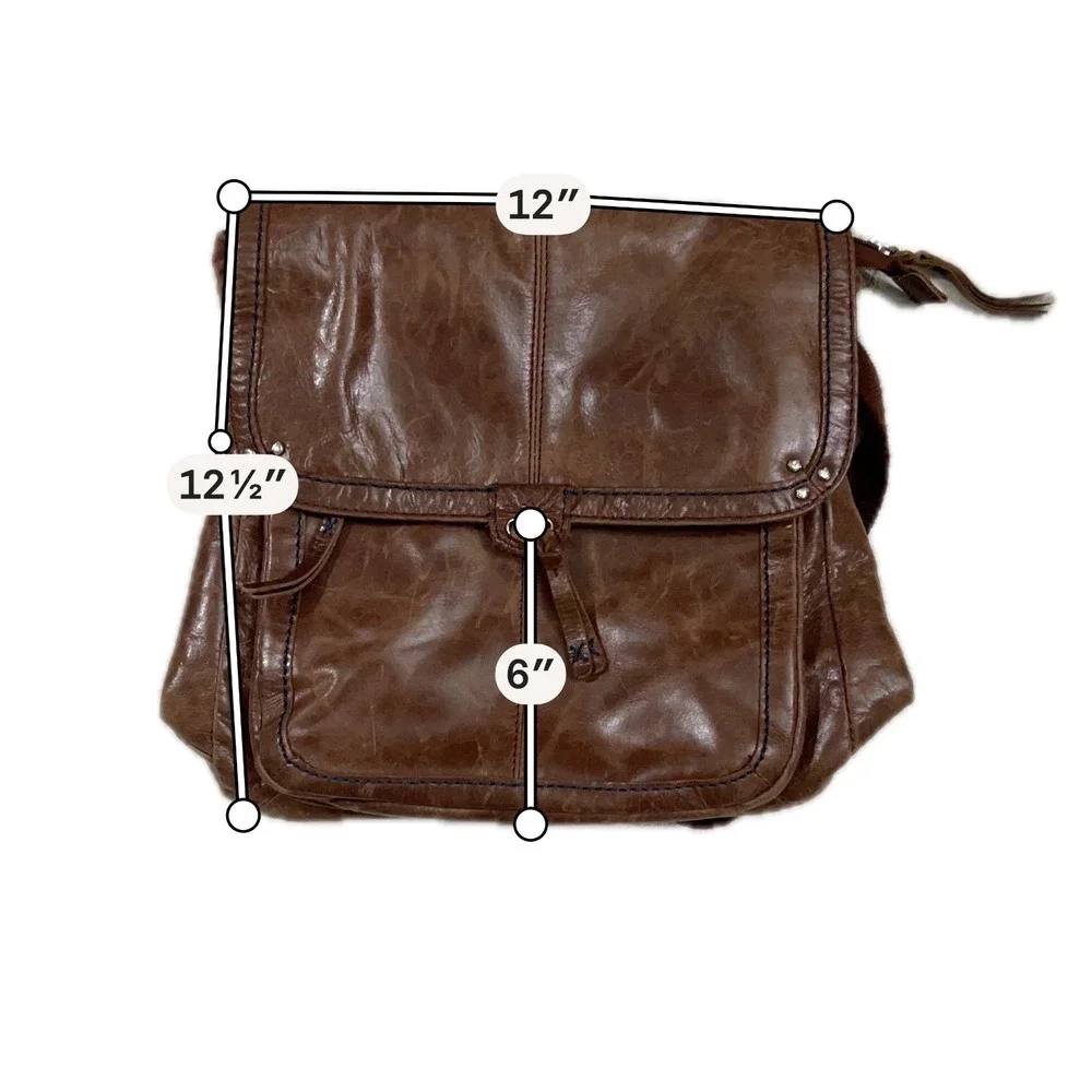 The Sak Brown Distressed Leather Convertible Backpack Crossbody Bag